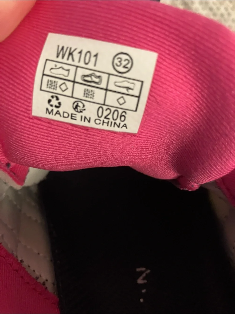 WHITIN Pink and Navy Kids' Athletic Sneakers